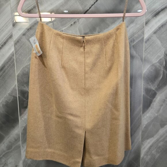 NWT Talbots 100% Camel Hair suit with skirt, size 4P - Picture 12 of 15